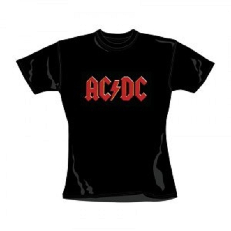 AC/DC  RED LOGO  T-SHIRT M NEU
