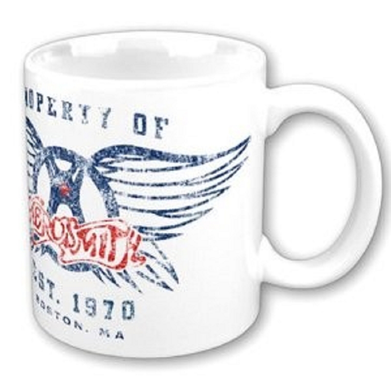 AEROSMITH - PROPERTY OF LOGO (MUG) TASSE NEU